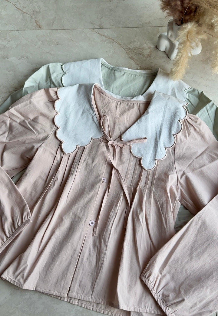 Korean Peterpan blouse