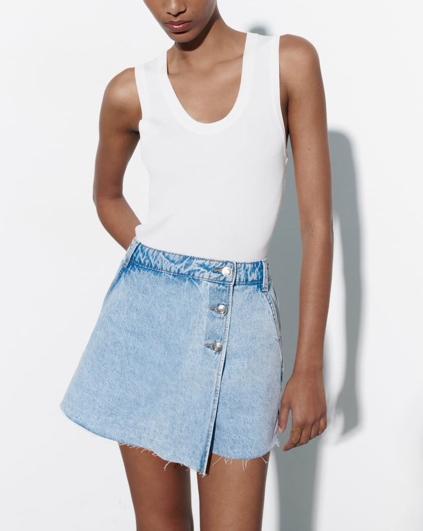 Goldberg High Waist Denim Skorts