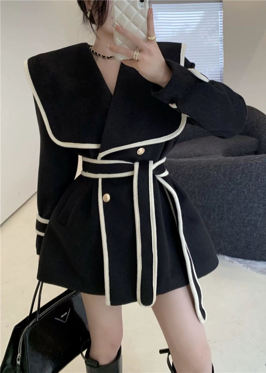 Dominique tweed blazer dress