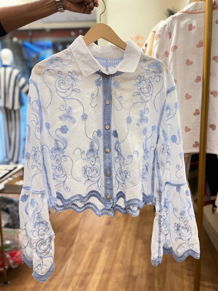 Hilltop embroidered shirt