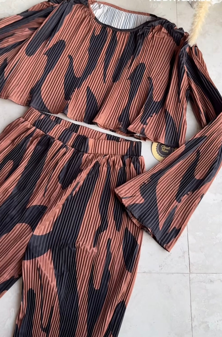 Safari Pleated coord set