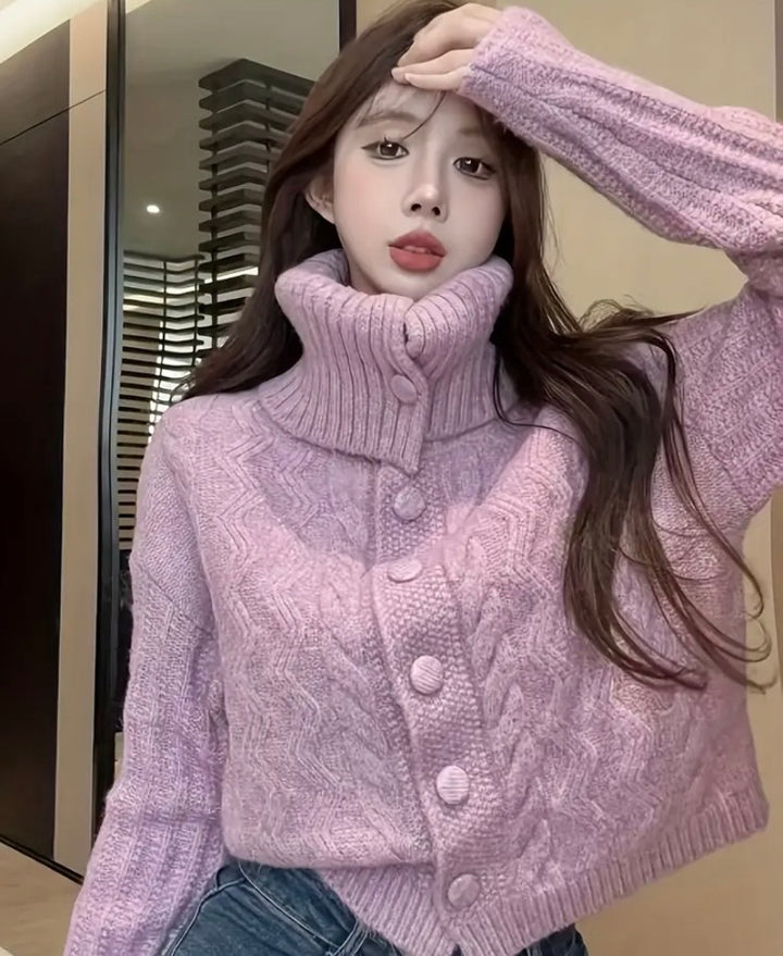 Kosha cable knit turtleneck pullover