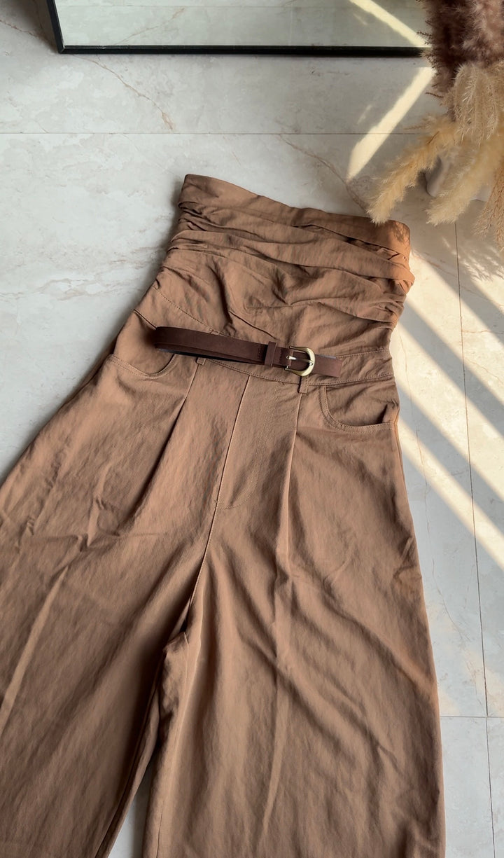 Safari Tube Jumpsuit with belt