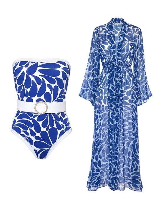 Paris swimsuit and coverup