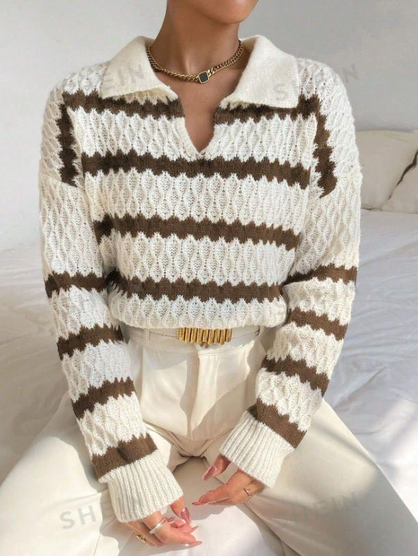 Hoffman knit collar sweater