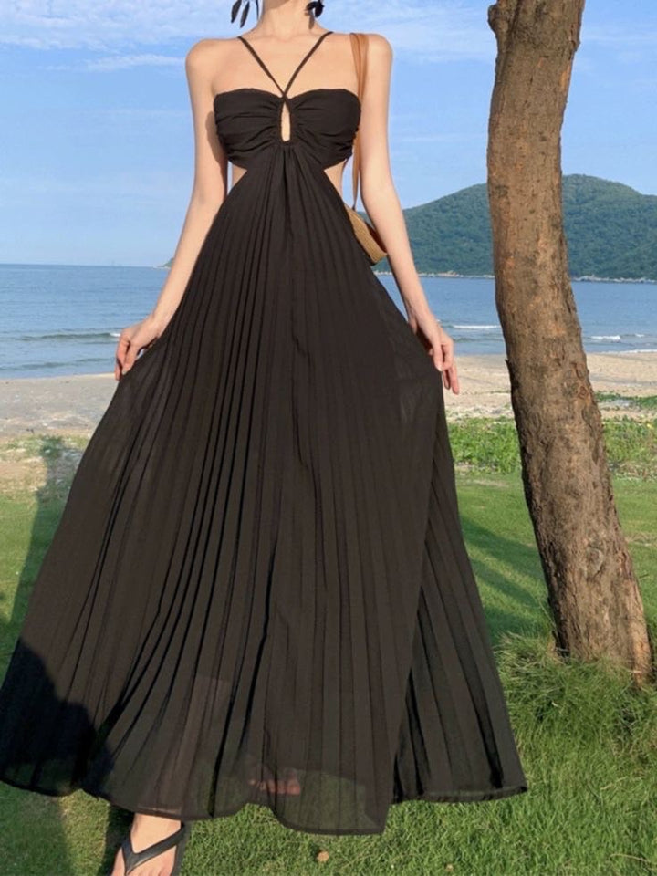 Daemon pleated Maxi Dress