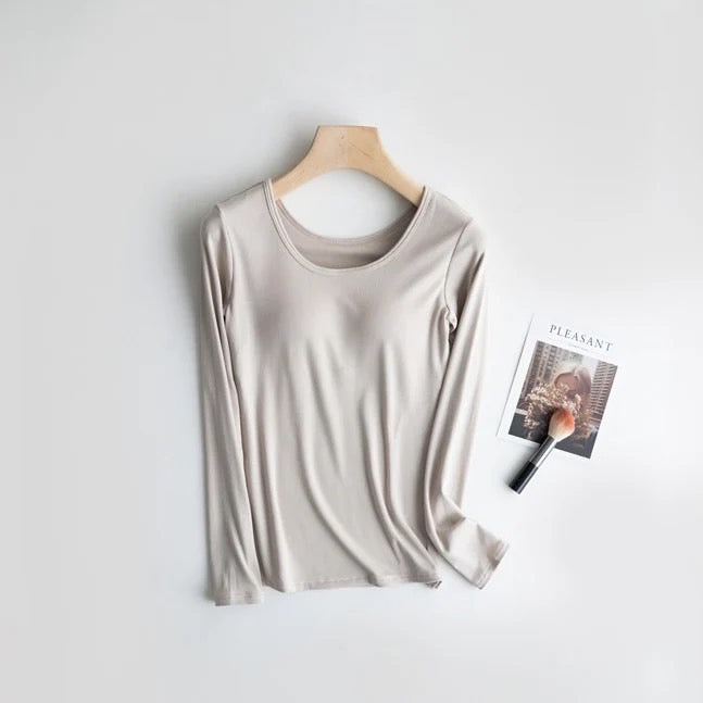 Affogato built in bra full sleeves top