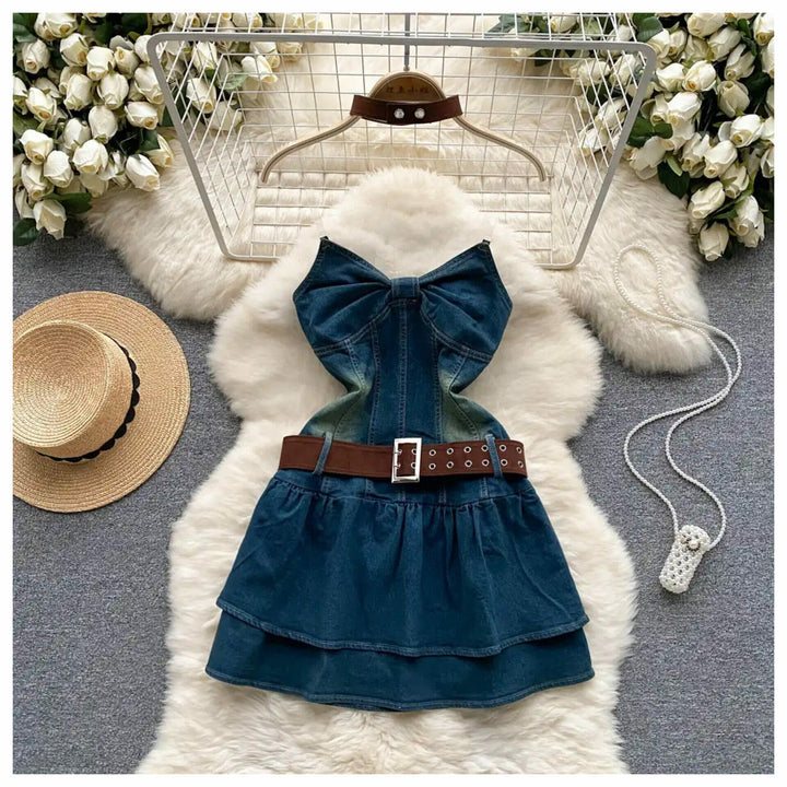 Carter denim dress