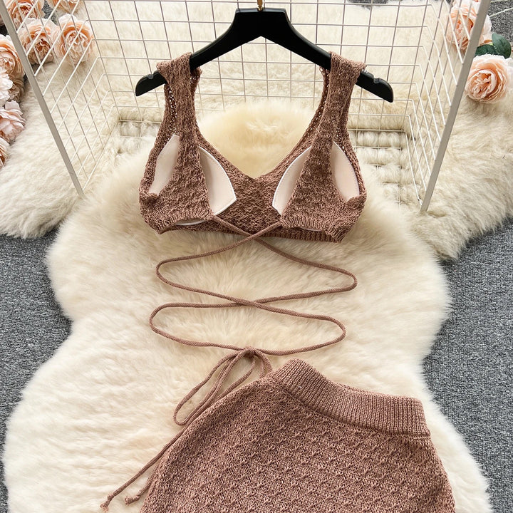 Melon Slit Crochet Set