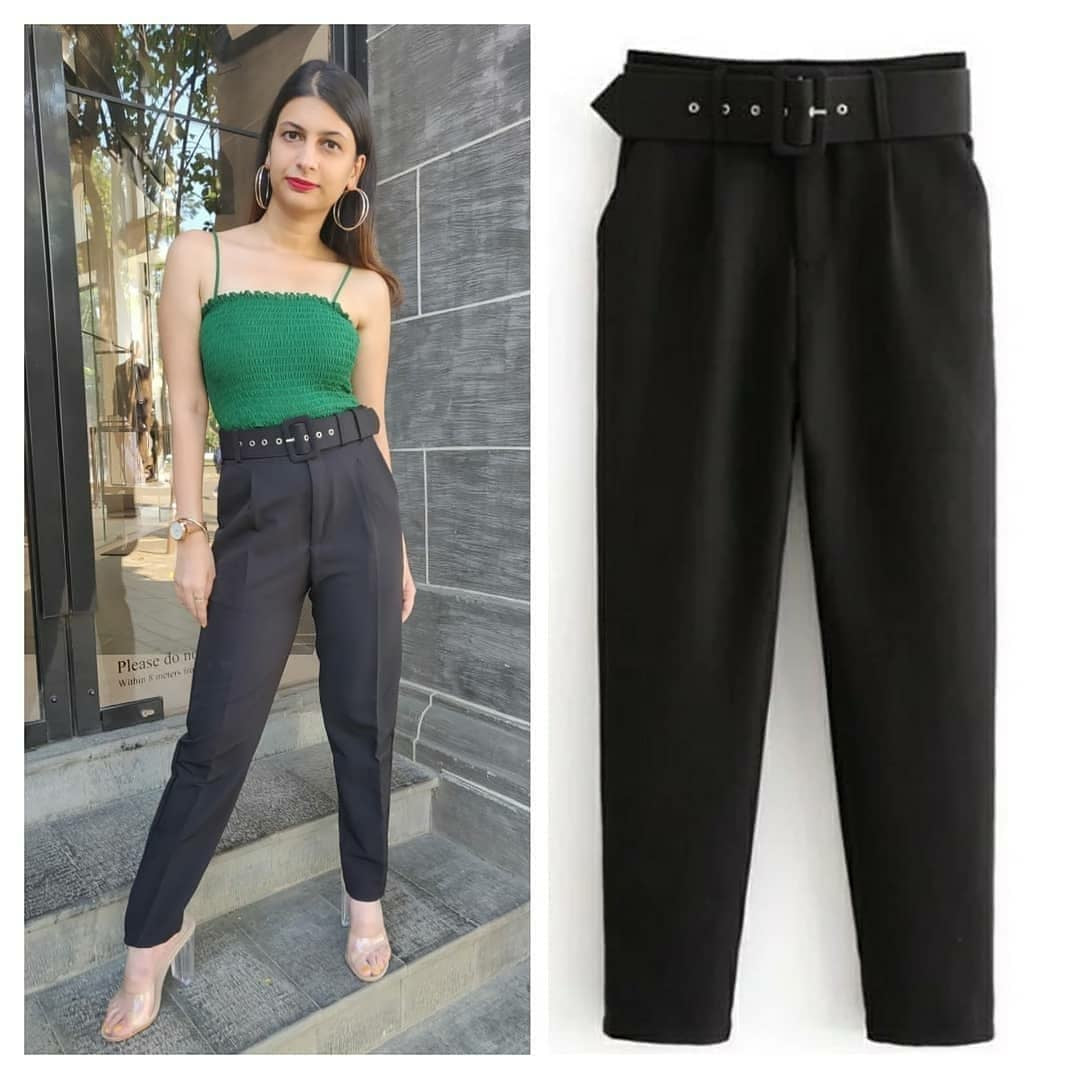 Brrie High Waist Belted pants